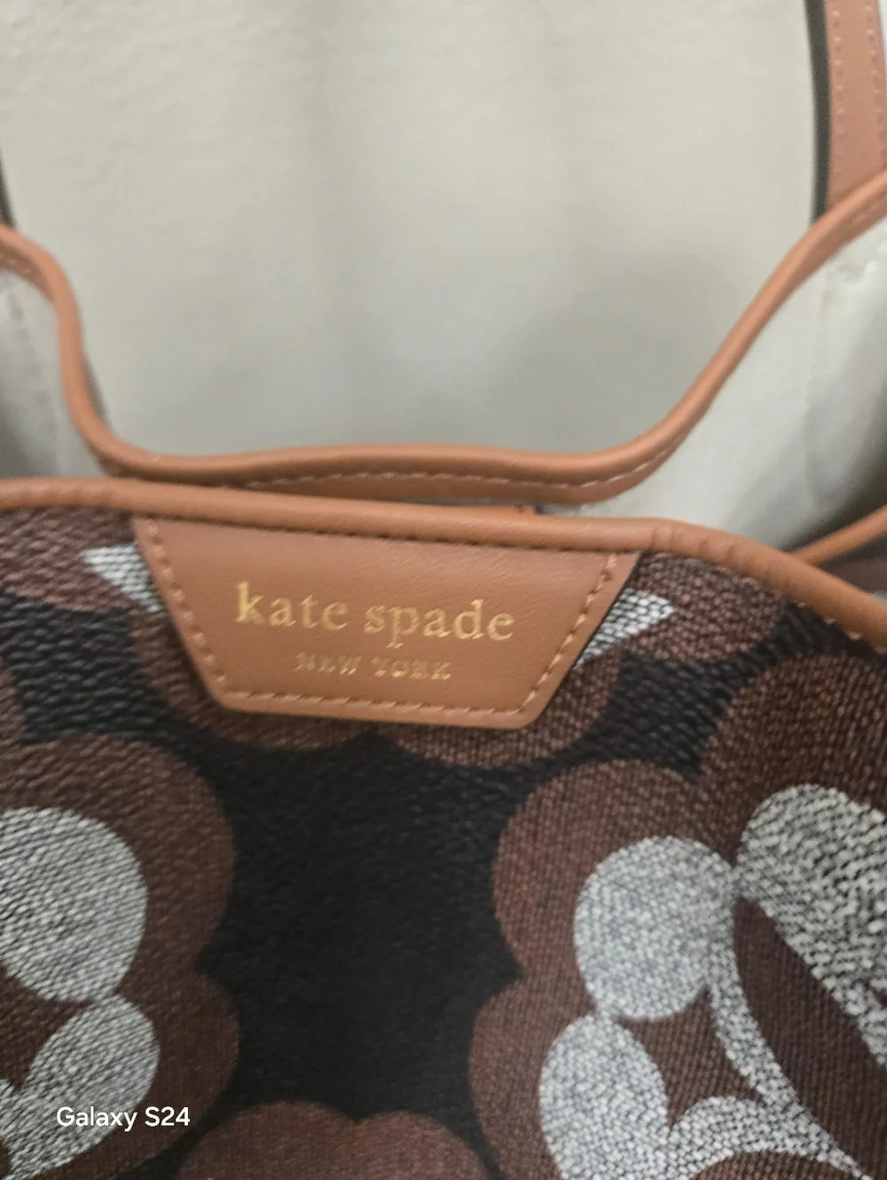 Kate Spade Flower Monogram Sutton Large Tote With Pouch